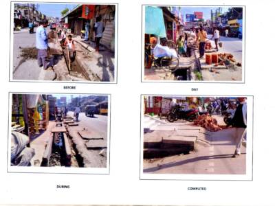 Imp.of B.K road _ LCN road side drain 1 Imp.of B.K road _ LCN road side drain 1
